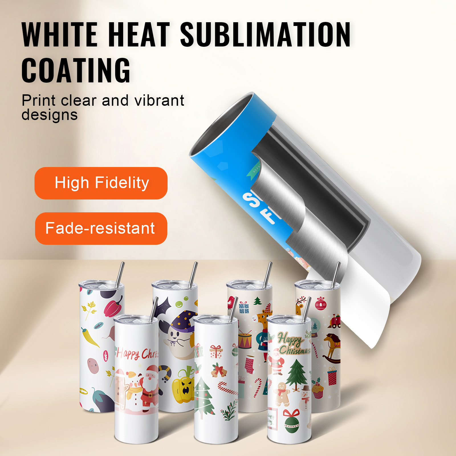 SucceBuy 8/12/14/16/24/50PC Bi - Sublimation Mug White recensione e prezzo